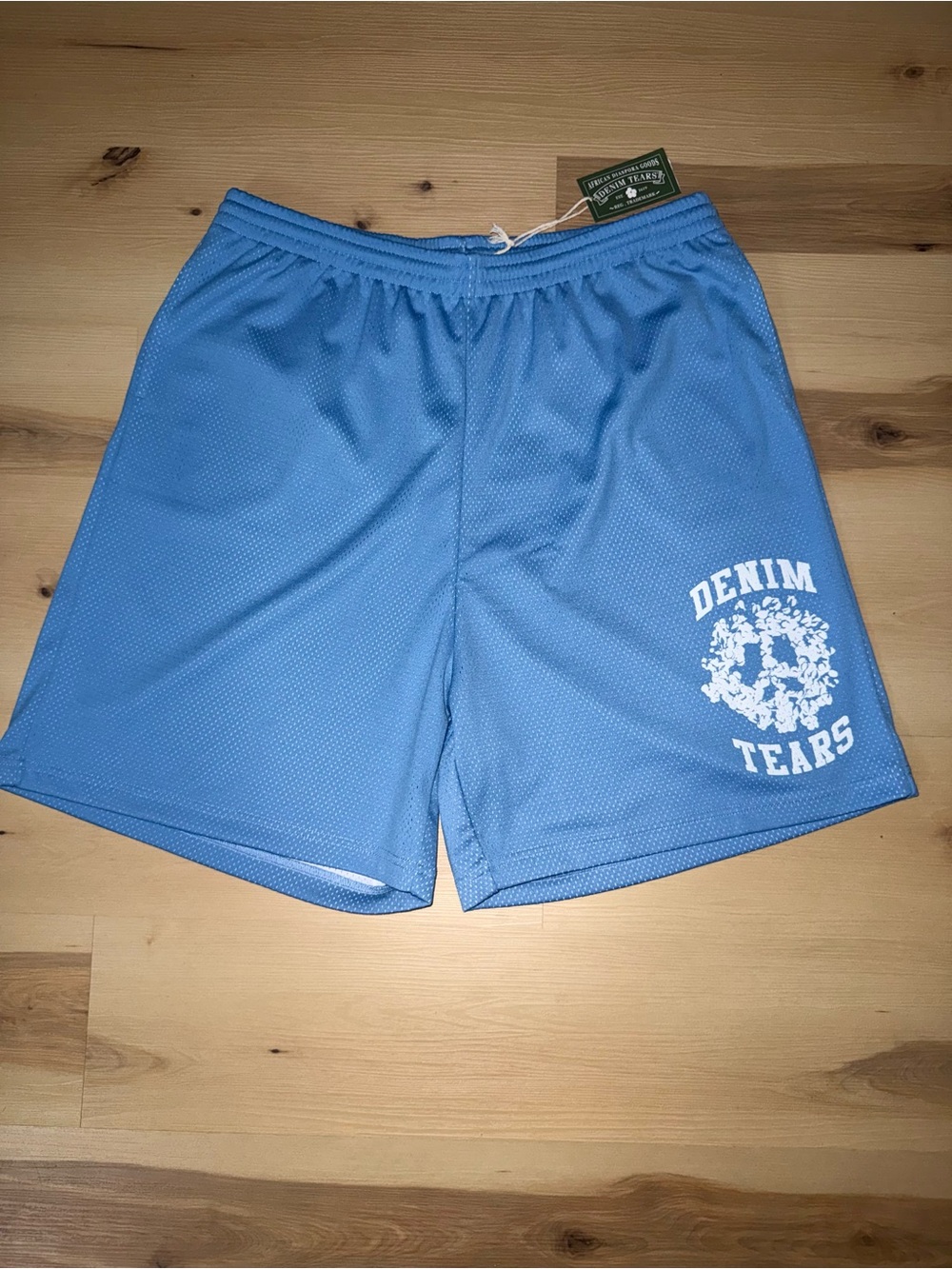Denim Tears Denim University Blue Mesh Shorts
